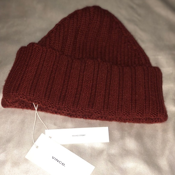 Vince Shaker Stitch Knit Beanie 90% Wool & 10% Cashmere Color 528 CUR OS NWT - Picture 3 of 15